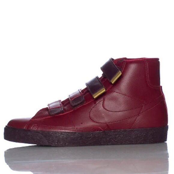 NEW NIKE BLAZER AC HIGH PREMIUM LEATHER STRAP Rust Red MENS 9.5 428926-600 main image 9
